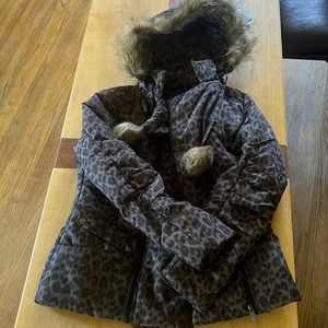 Cheetah Print Day Trip puffer jacket